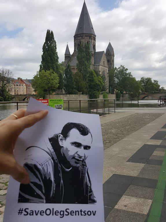 Фотографії зроблені Inna Blies координаторкою акції #SaveOlegSentsov у Люксембурзі