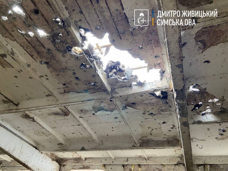 наслідки обстрілів Хотінської громади на Сумщині