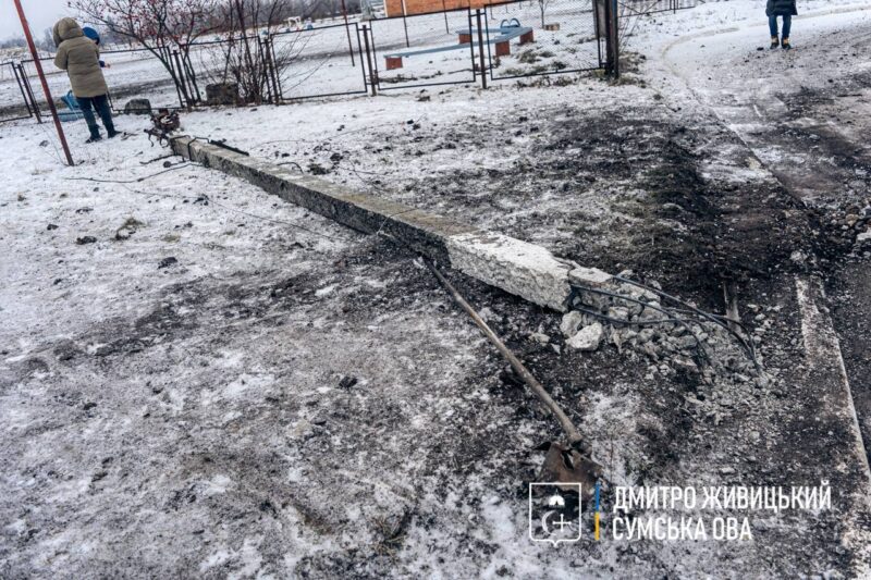 росіяни вкорте обстріляли прикордонну Кіндратівку
