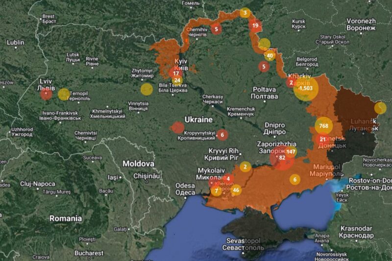 В Україні створена інтерактивна мапа потенційної мінної небезпеки