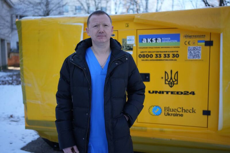 Сумській клінічній лікарні №5 передали генератор потужністю 240 кВт